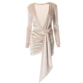 Velvet Long Sleeve Dresses